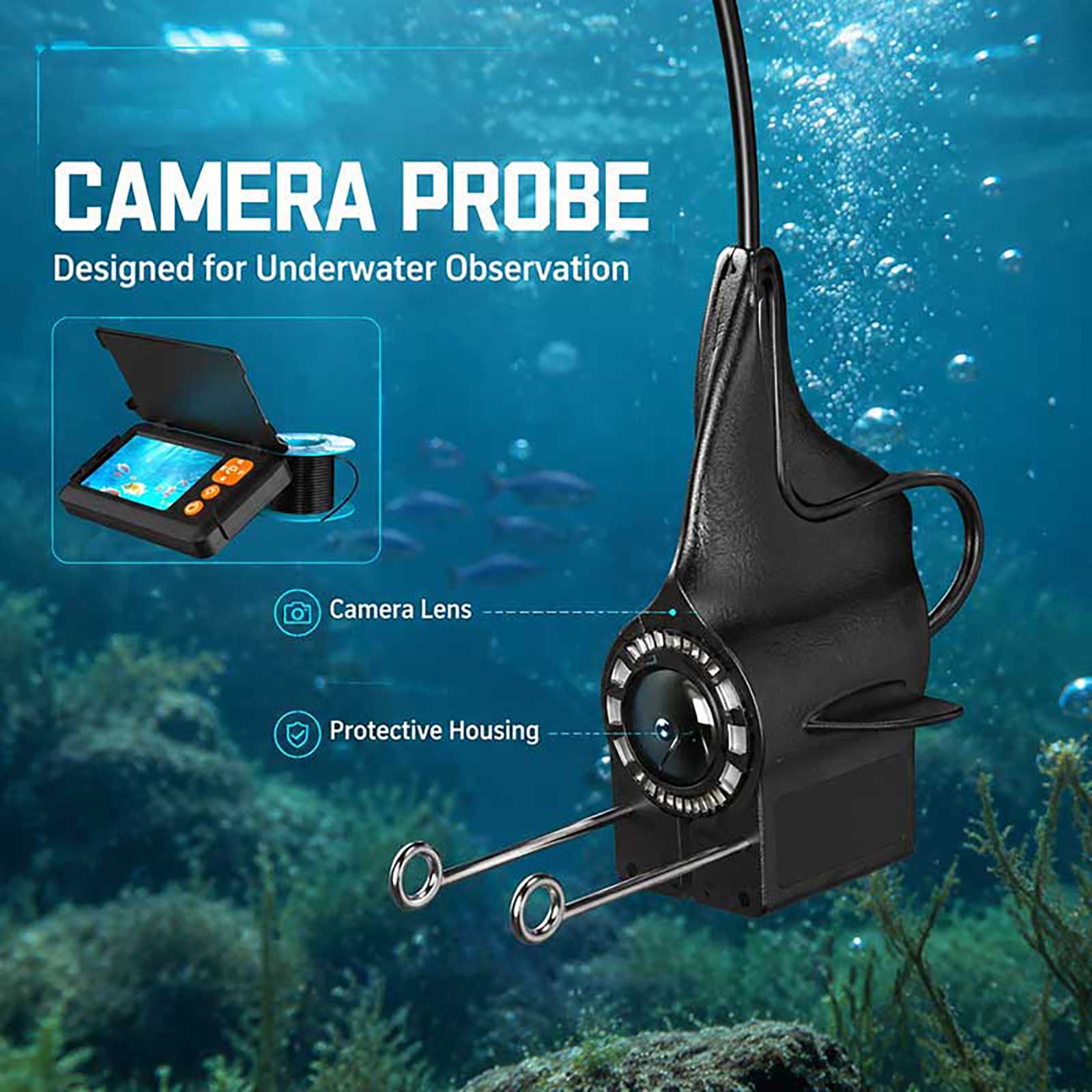 1080P HD Fish Finder Underwate - Fishing Boat Depth Finder 评论和价格