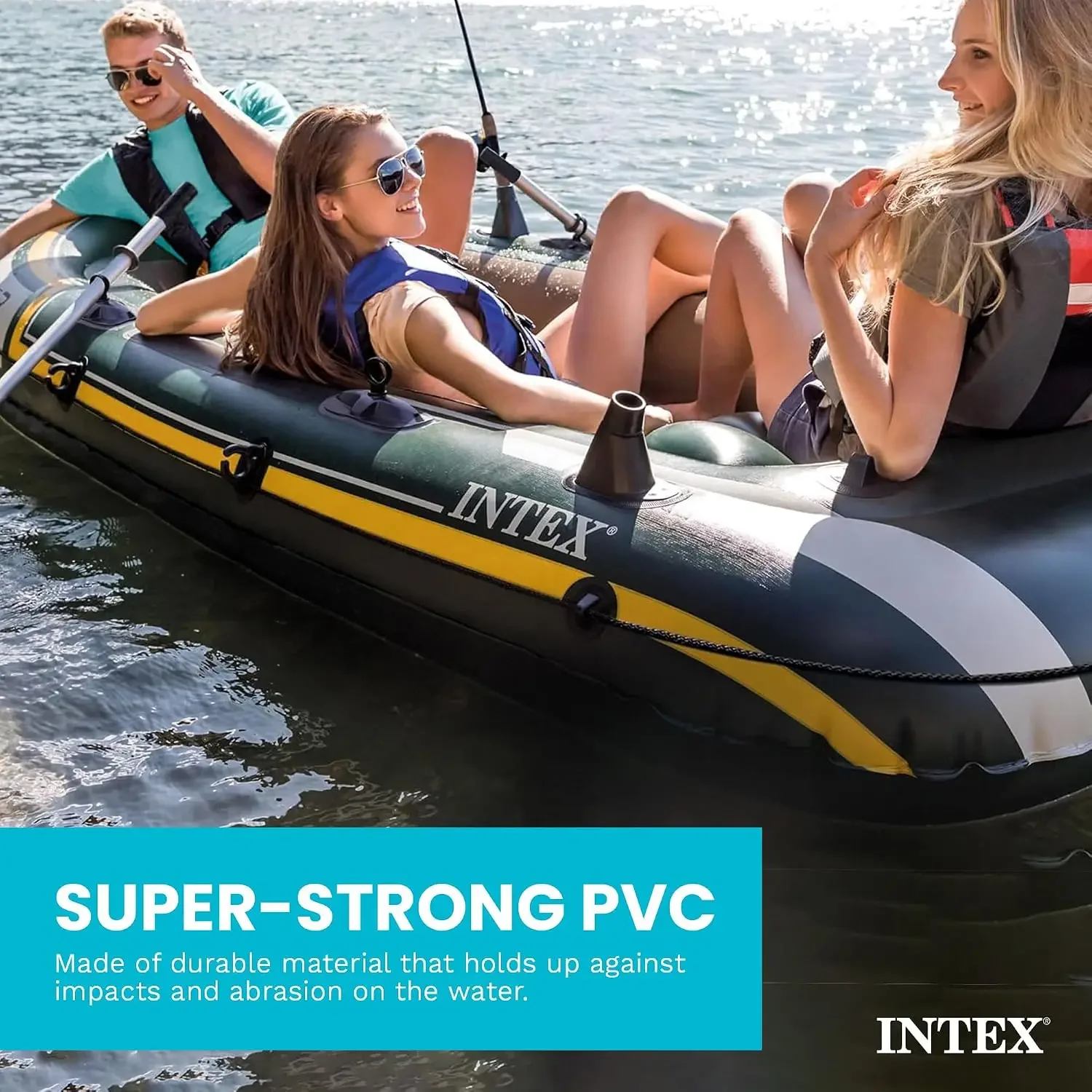 INTEX 66332EP Seahawk 2 Inflat - Fishing Boat Aluminum 评论和价格