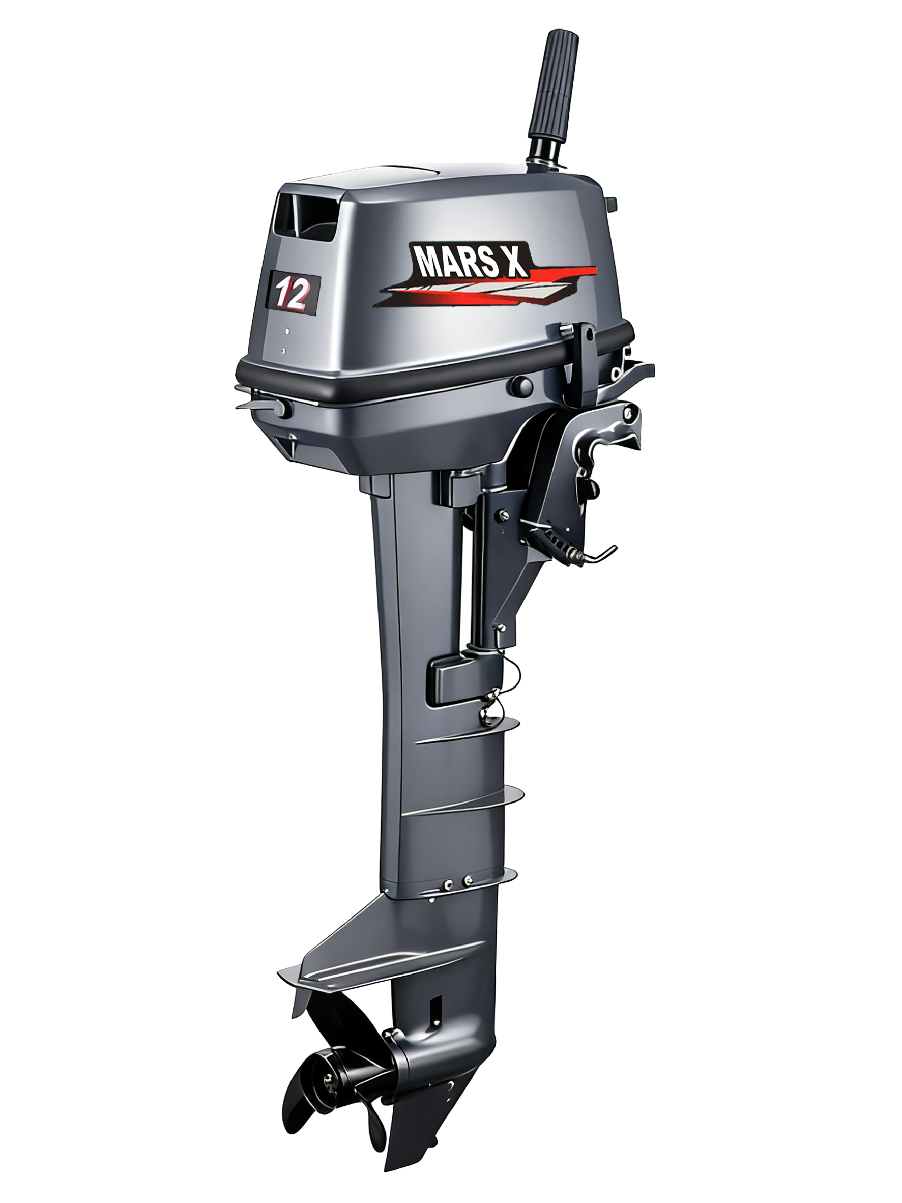 MARS X 12HP Two-Stroke Outboar - Fishing Boat Outboard Motor 评论和价格