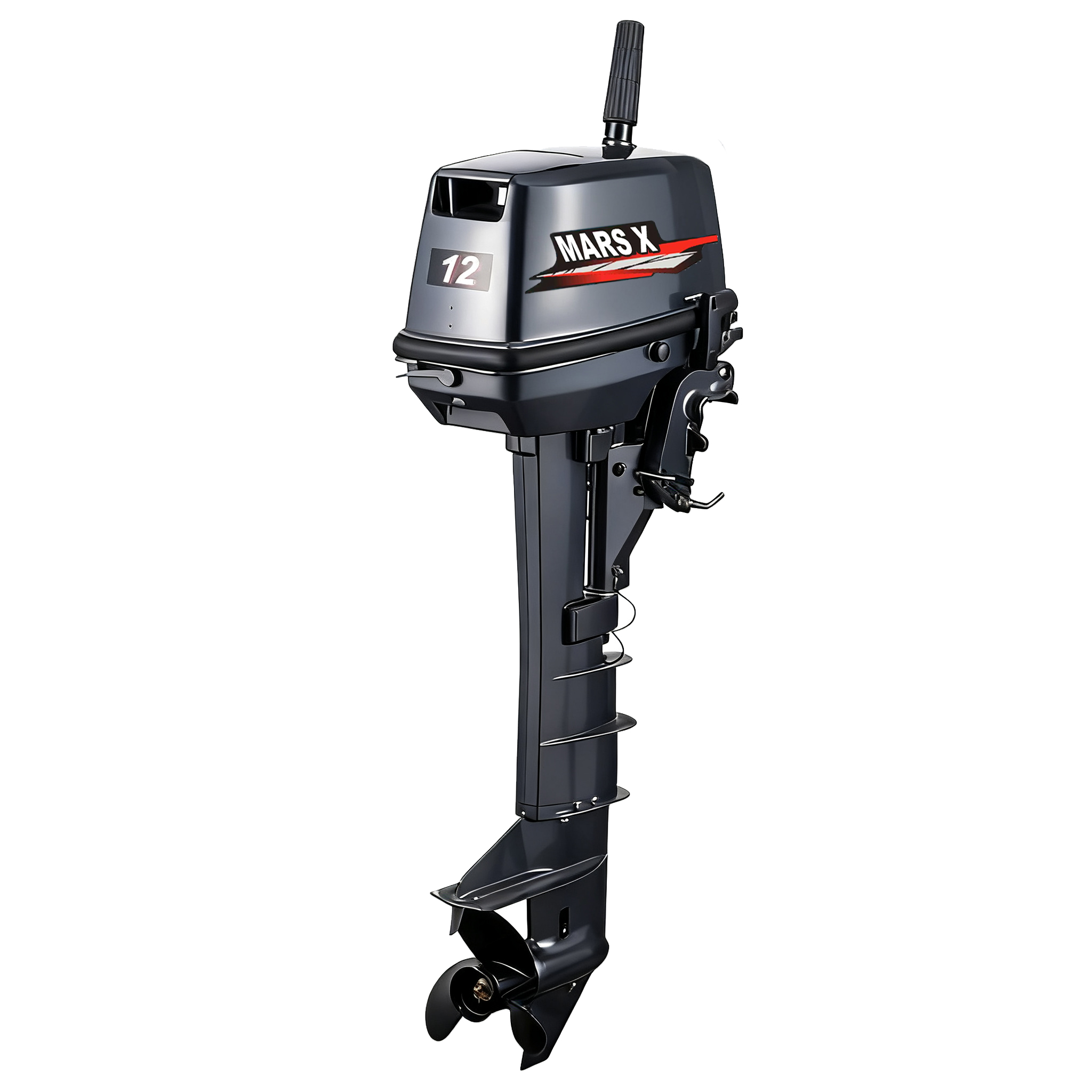 MARS X 12HP Two-Stroke Outboar - Fishing Boat Outboard Motor 评论和价格